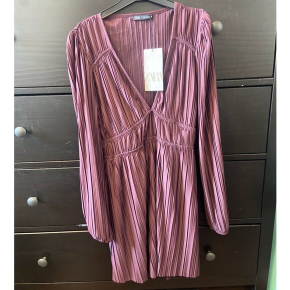 Zara Plisse Dress - S - Picture 2 of 2
